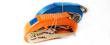 Load image into Gallery viewer, 50mm Ratchet Strap c/w Claw Hooks 5000kg (MBL) - LC 2500kg daN