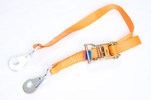 35mm ratchet strap with twisted snap hooks